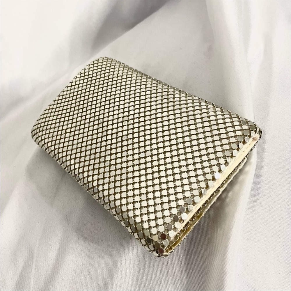 Jessica McClintock helena diamond mesh DISCO clutch wallet